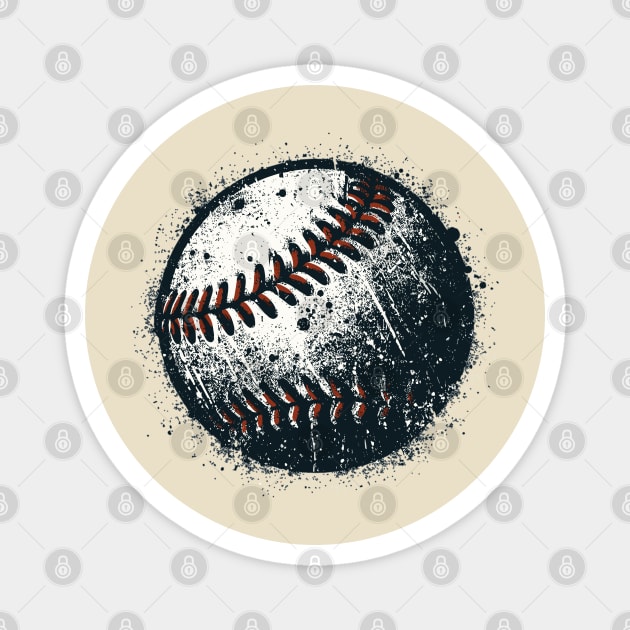 Baseball Ball Magnet by Vehicles-Art